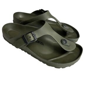 Birkenstock Gizeh EVA Regular Fit Khaki Army Green SZ 36 5.5 Germany Water Shoes